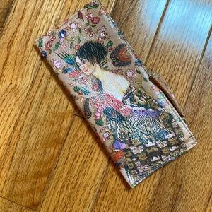 Gustav Klimt leather make-up case